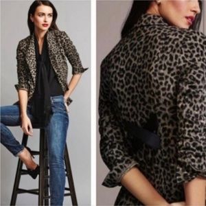 Cabi Jungle Jacket, leopard print blazer, size 8, style #3373
